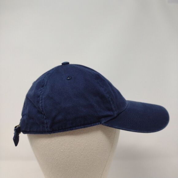 Adidas Slideback Hat Blue OSFA Adjustable Embroidered Vented Holes Cotton - Picture 4 of 9